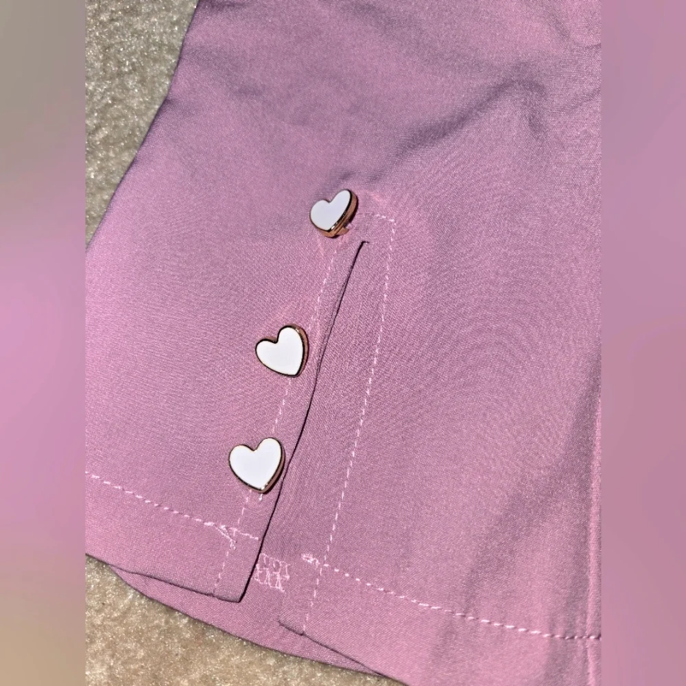 SHEIN Girl's 12-18M Heart Button Blazer and Pants Set NEW